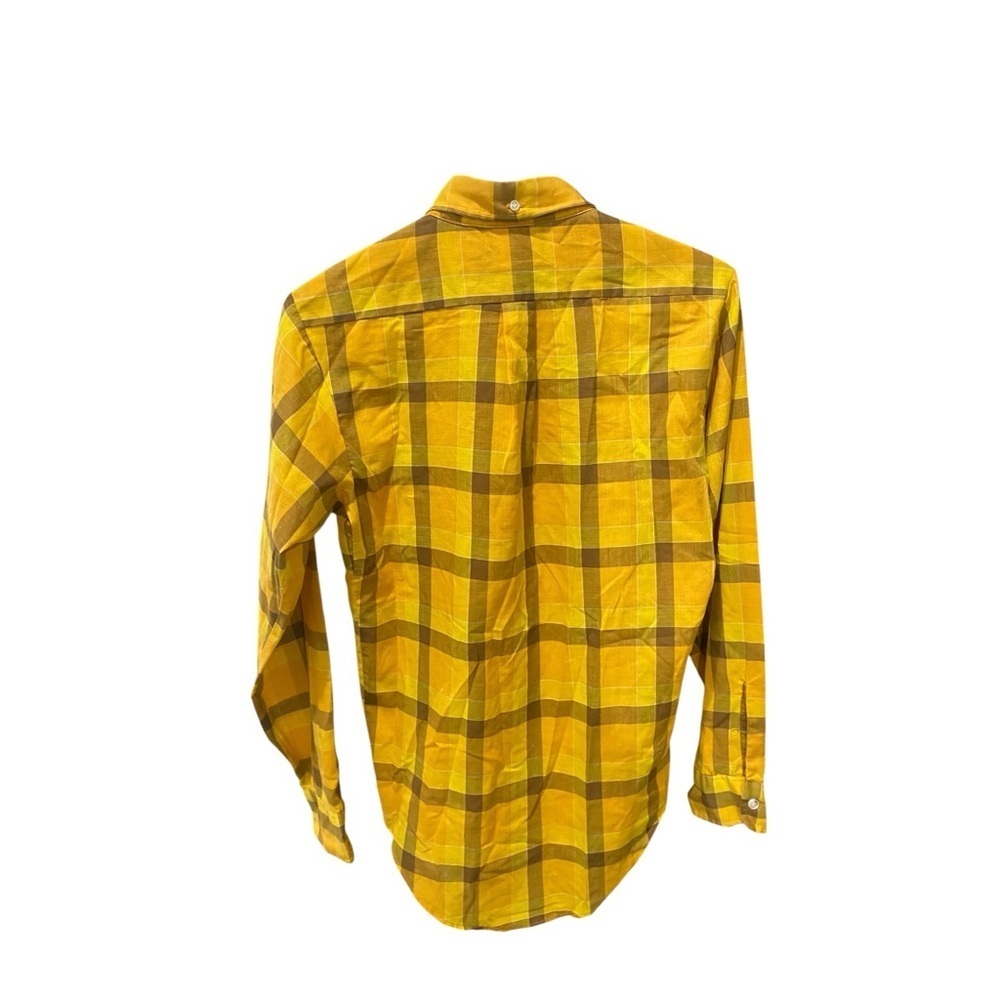 VTG SEARS Student Youth Vintage Button Down Shirt in Yellow Plaid Size XL - Picture 5 of 5